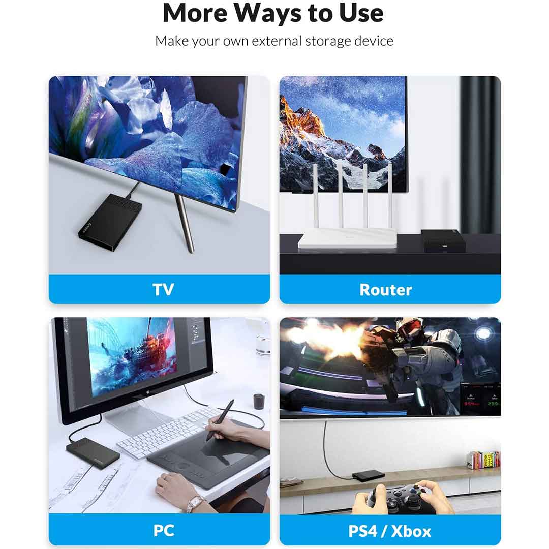 ORICO 2.5'' Hard Drive Enclosure USB C - Image 4